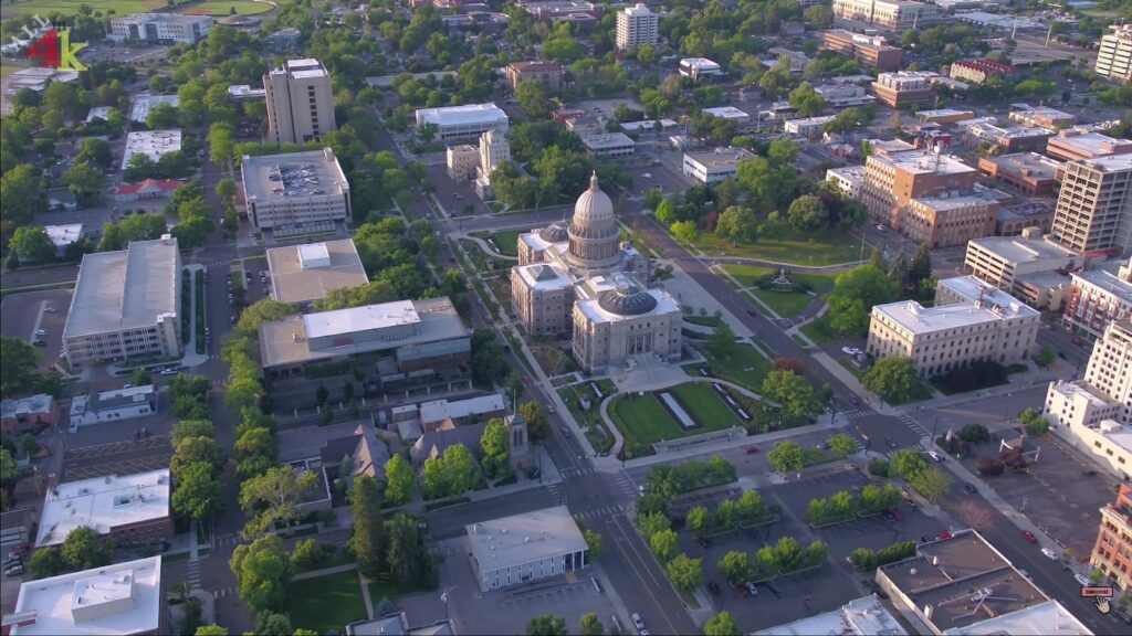 Bird view of Boise Idaho