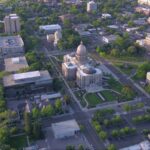 Bird view of Boise Idaho