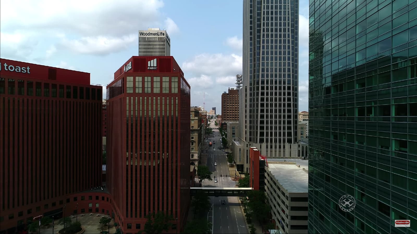 Bird view of Omaha