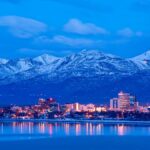 A view of a town in the state of Alaska