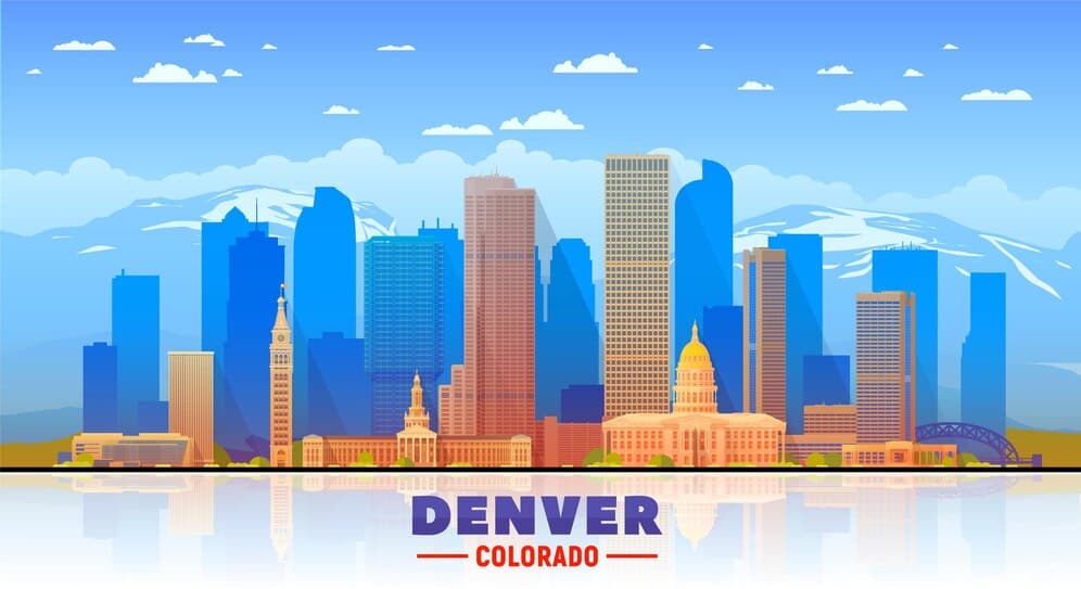 Illustration of Denver, Colorado