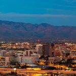 A view of a town in the state of Arizona