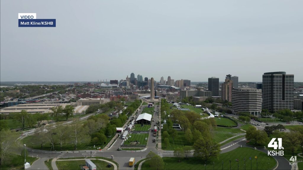 Bird view of Kansas City