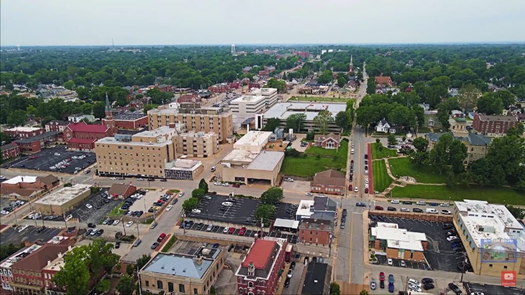 Bird view of St. Charles
